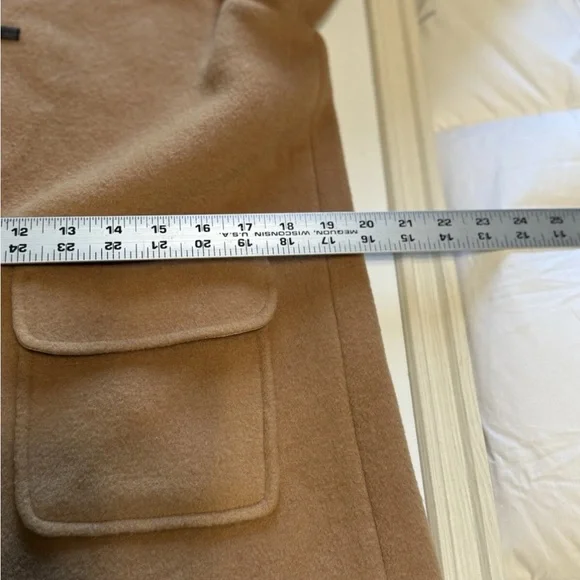 LILLY PULTIZER Camel Toggle Wool Pea Coat Girls Size 12 - Picture 11 of 14